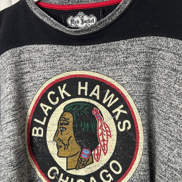 NHL Vintage Black Hawks Chicago Sweatshirt - Picture 2 of 6